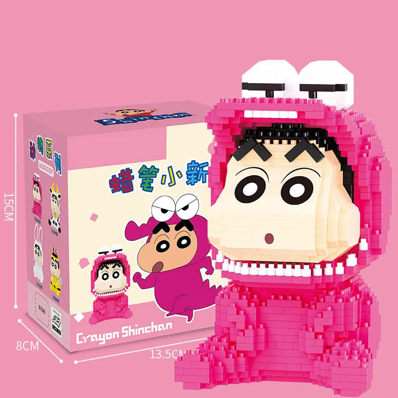 Подлинный BALODY Crayon Shin-chan строительные блоки крошечные частицы собранные детские