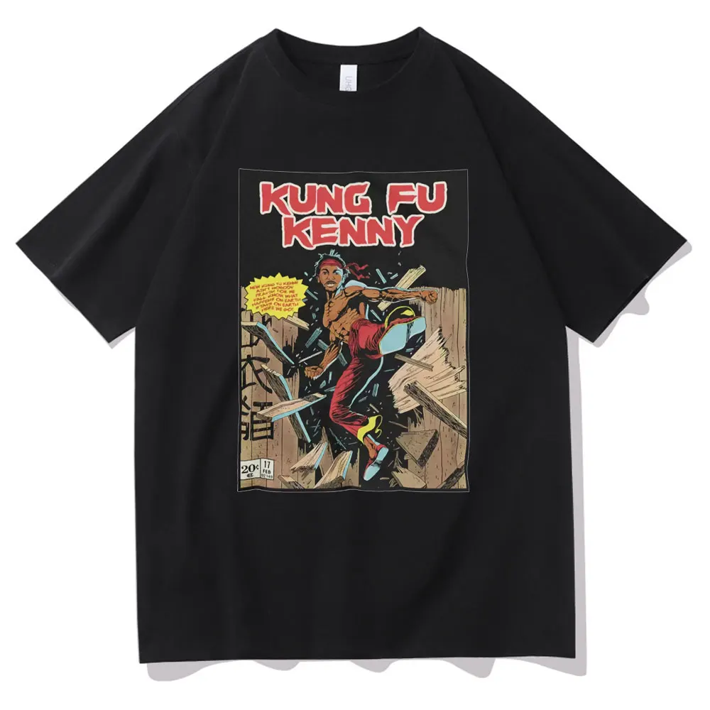 

Kendrick Lamar Inspired Kung Fu Kenny Graphic T-shirt Men’s Vintage 90‘s Comic Style Tshirt Men Women Fashion Hip Hop T Shirts