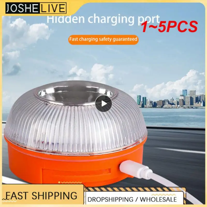 

1~5PCS Spain Car Emergency Light V16 Homologated Dgt Approved Car Emergency Beacon Light Rechargeable Magnetic Induction Strobe