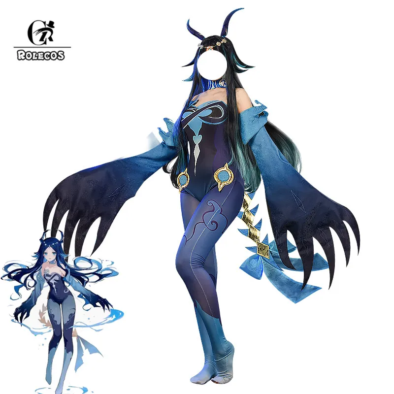 

ROLECOS Genshin Impact Raiden Shogun Косплей Костюм Еженедельный босс Косплей Magatsu Mitake Narukami No Mikoto женская сексуальная форма