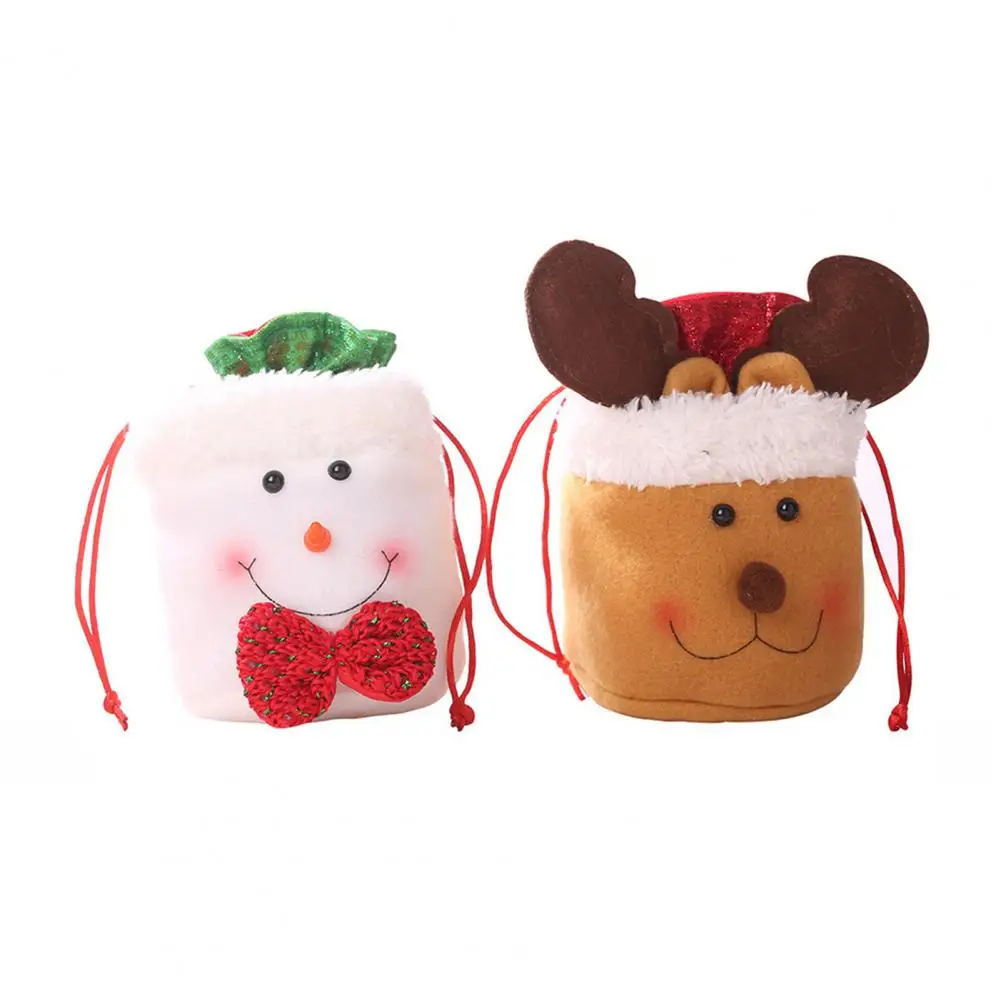 

Милые изысканные подарочные сумки для детей в виде Санты, легкий мультяшный мешок для домашнего использования