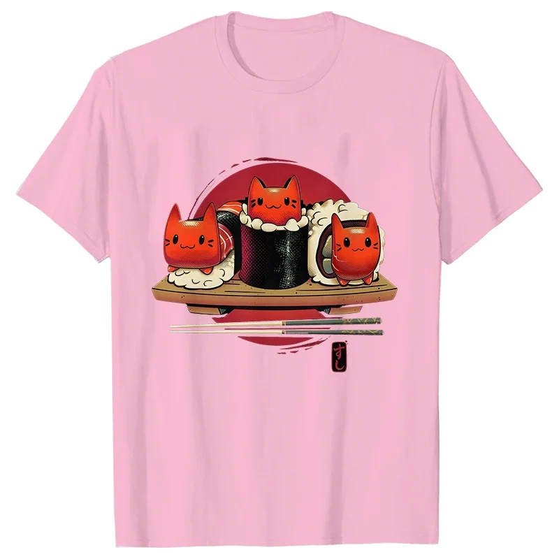 Meowshis милые суши кошки женская футболка футболки с коротким рукавом модные