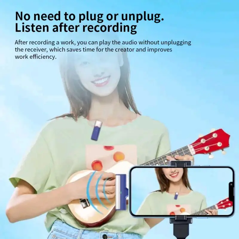 Беспроводной петличный микрофон с шумоподавлением для прямого эфира интервью