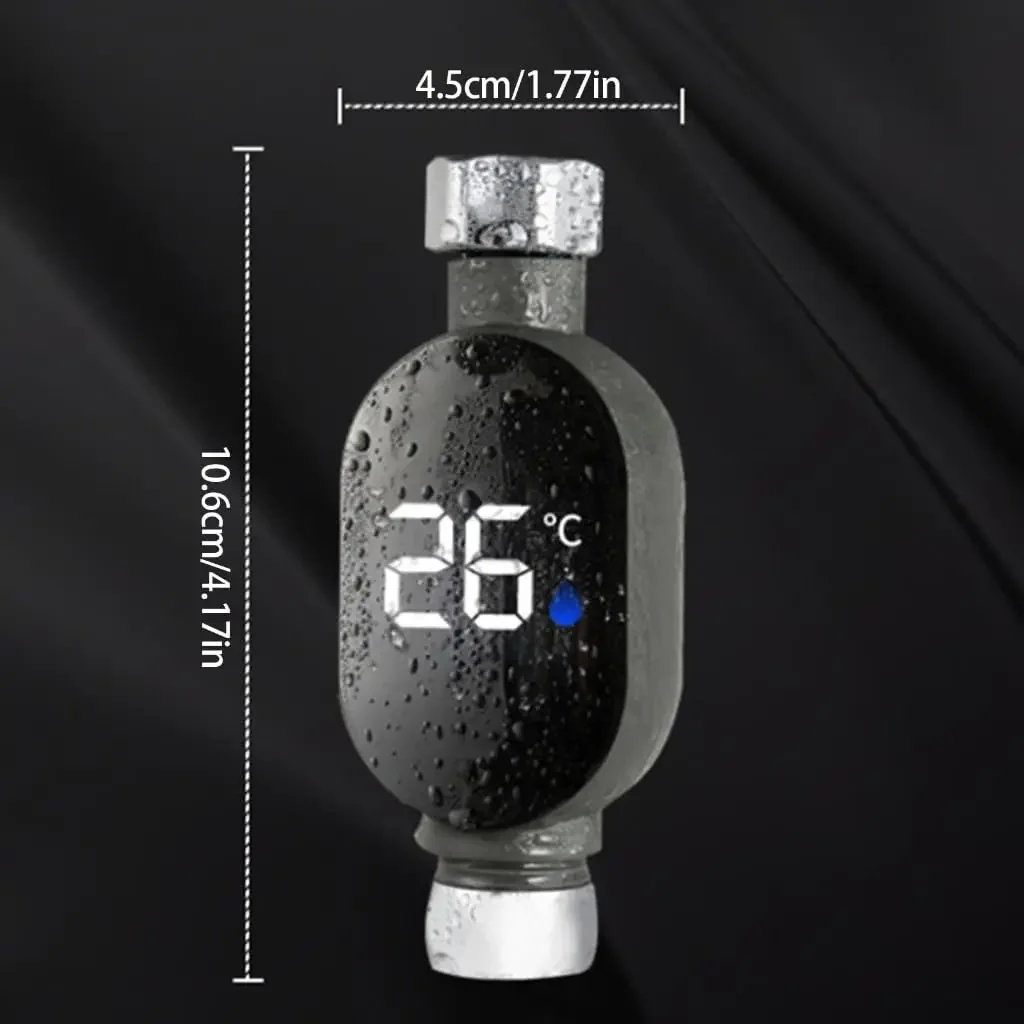 Черный LED-термометр для ванной комнаты 0~99°C, умный измеритель температуры воды для душа, точное измерение температуры воды (art.: 3920d92af79ee) - 3920d92af79ee