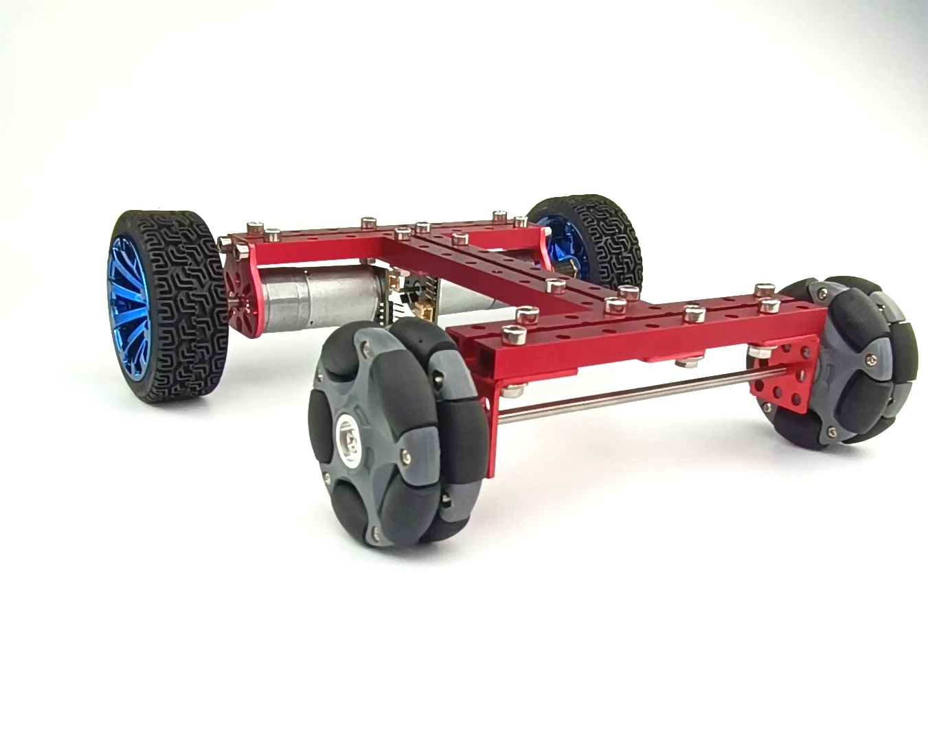 

6V-12V DC25 Metal Gear 185RMP with Omni Wheel Robot Car Chassis Kit