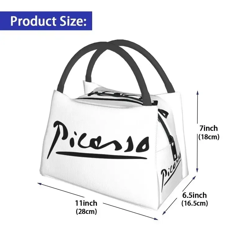 Термоизолированная большая сумка с застежкой-молнией и мультяшным принтом