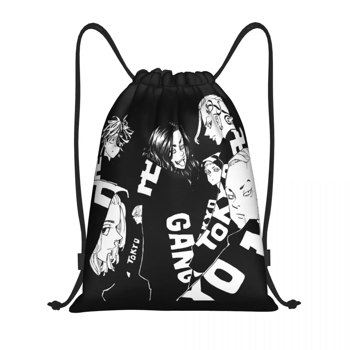 

Tokyo Revengers Toman Gang Drawstring Backpack Sports Gym Bag for Men Women Manji Gangster Anime Manga Training Sackpack