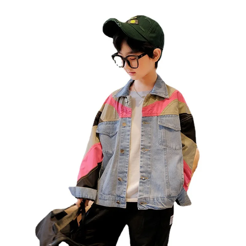 

Джинсовая куртка для мальчиков 8-14 лет, на возраст 8-14 лет