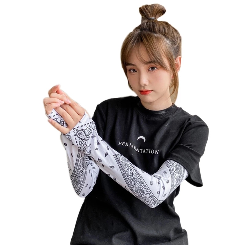 Ледяная шелковая Балаклава рукава ушные петли Шейная гетра защита от УФ-лучей