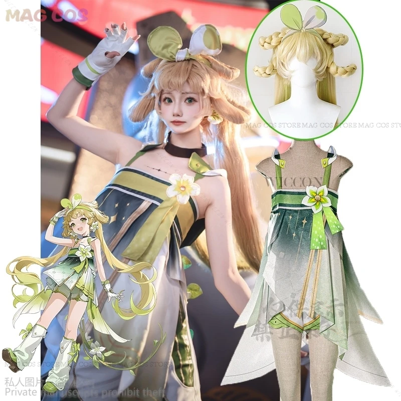 Парик для косплея Верины игра волны утер парик длинные волосы ботаник новая