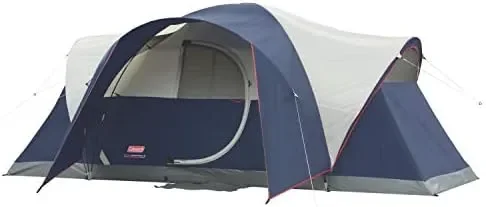 

Montana Camping Tent with LED Lights, Weatherproof 8-Person Family Tent with Included Carry Bag, Rainfly, Air Vent, and LED Ligh