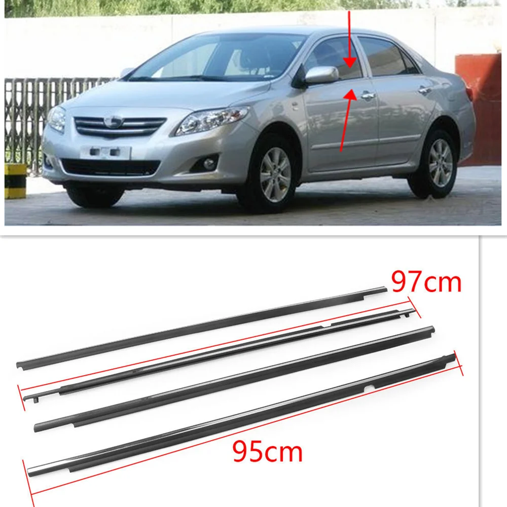 

Для Toyota Corolla 2009-2012 автомобильное наружное окно уплотнительный ремень хромированная накладка водяной щит слой уплотнительная лента