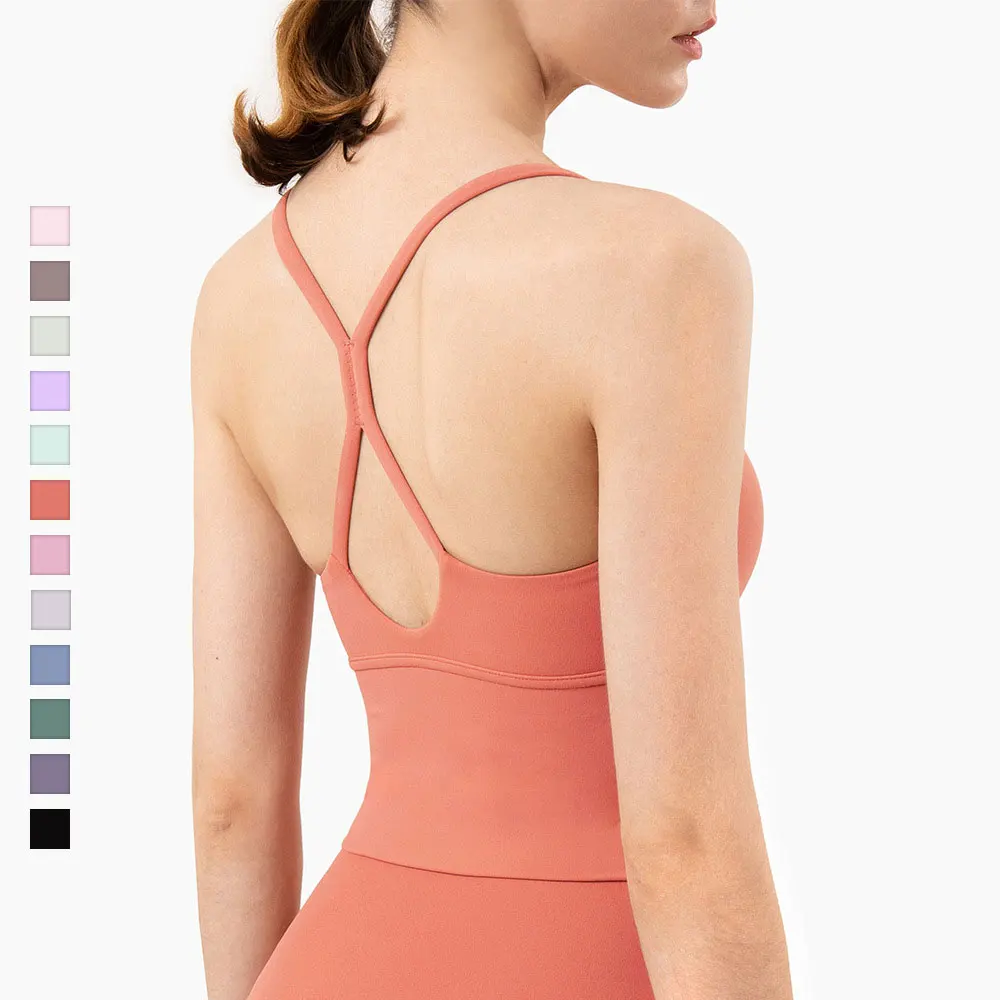 

Sexy X Shape Back Straps Padded Women Sports Bra Push Up Crop Top Female Fitness Gym Bra Running Yoga Bra Athletic Sportswear