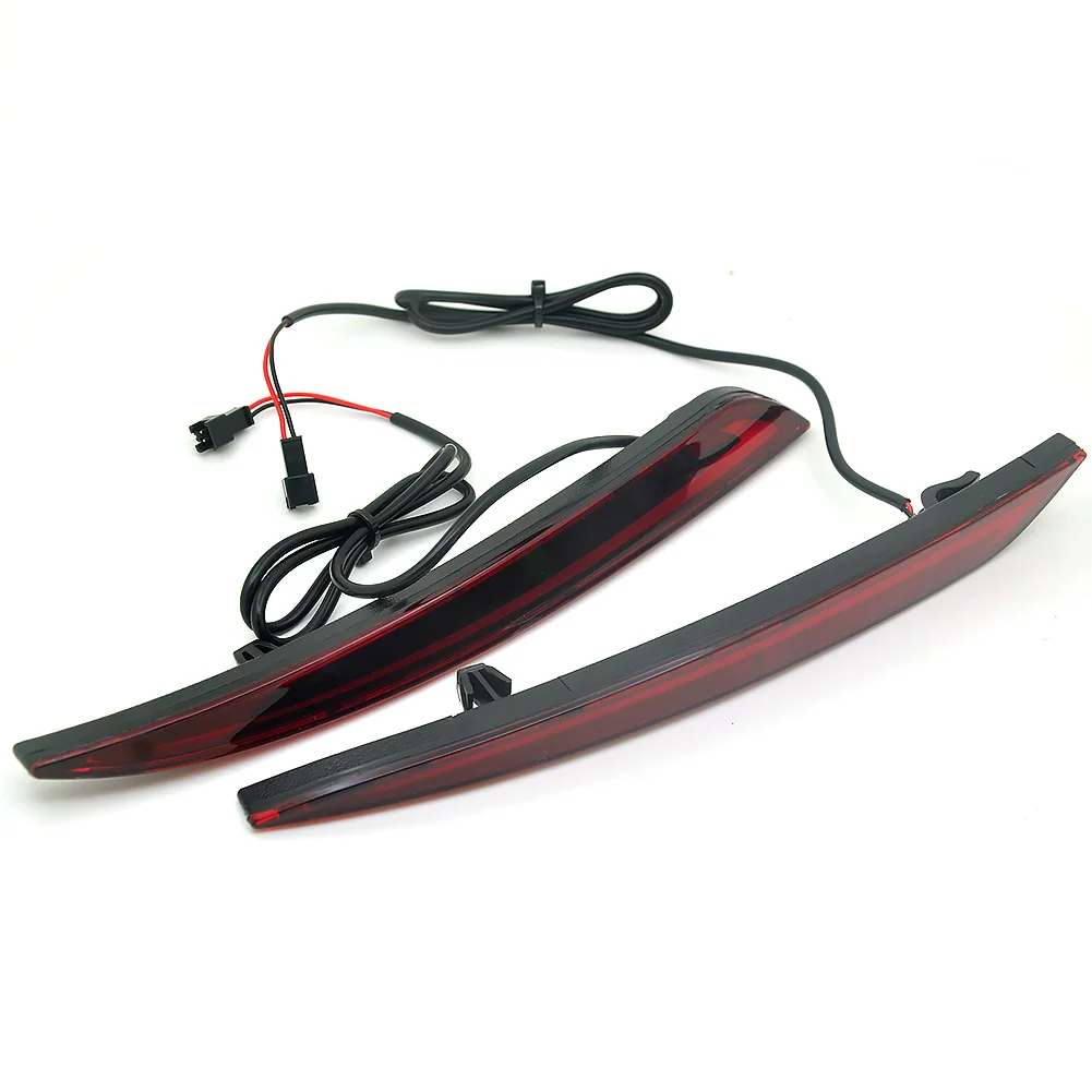 Задний фонарь стиль красный 3D оптический задний бампер отражатель тормоз для 2014 ~