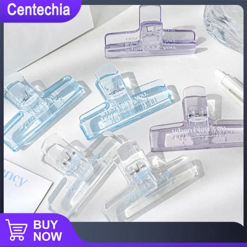 

Four Colors Storage Clip Exquisite Appearance About 20g Paper Clip Transparent Test Paper Clip Clip Versatile Account Clip