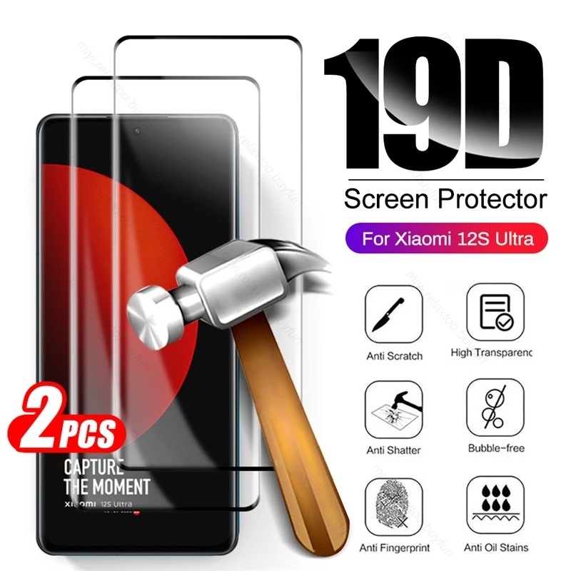 

2 шт., изогнутое закаленное стекло 9D для Xiaomi Mi12S Mi 12 S Ultra Pro Lite