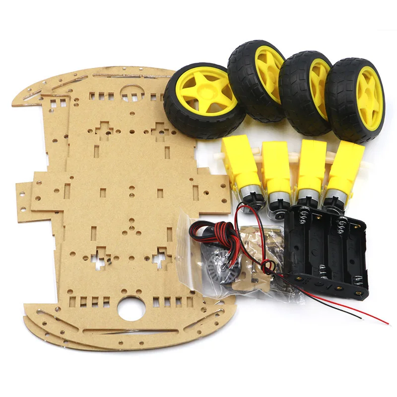 Умный автомобильный комплект 4WD умный робот шасси автомобиль с датчиком скорости