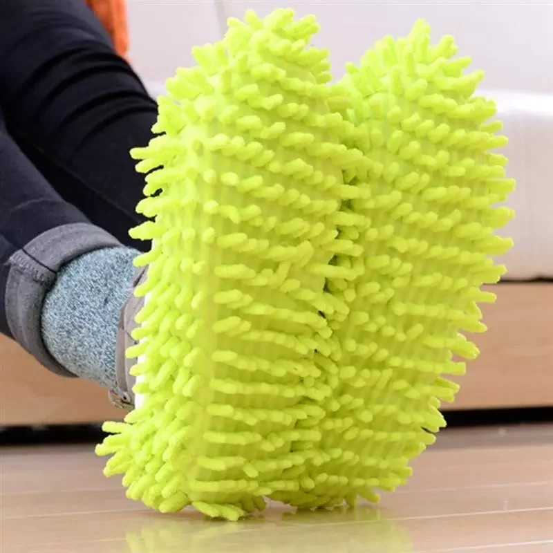 

2022 New Products Mop Slippers House Cleaning Dust Removal Lazy Floor Wall Dust Removal Cleaning Feet Shoe Covers Washable Reusa