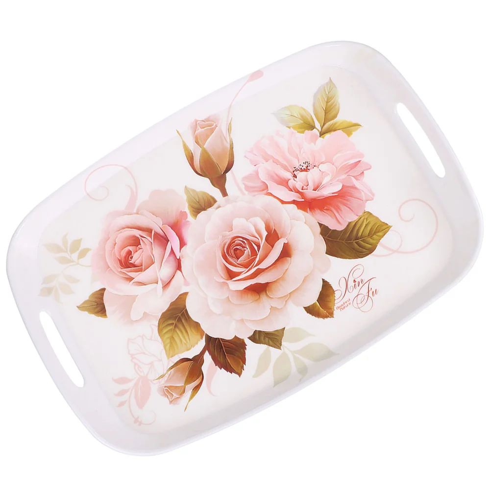 

Binaural Tray Melamine Breakfast Storage Fruit Trays Dessert Multi-function Table Bowl