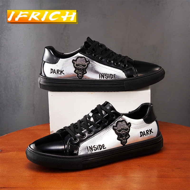 

New Arrival Casual Men Shoes Brand Fashion Leather Shoes Man Comfortable Walking Shoes For Mens Rubber Casual Shoes Adult