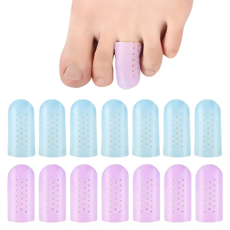

4pcs=2pairs Foot Care Tools Toe Separator Finger Spacer Protector Silicone Gel Cover Cap Pain Relief Preventing Blisters Corns