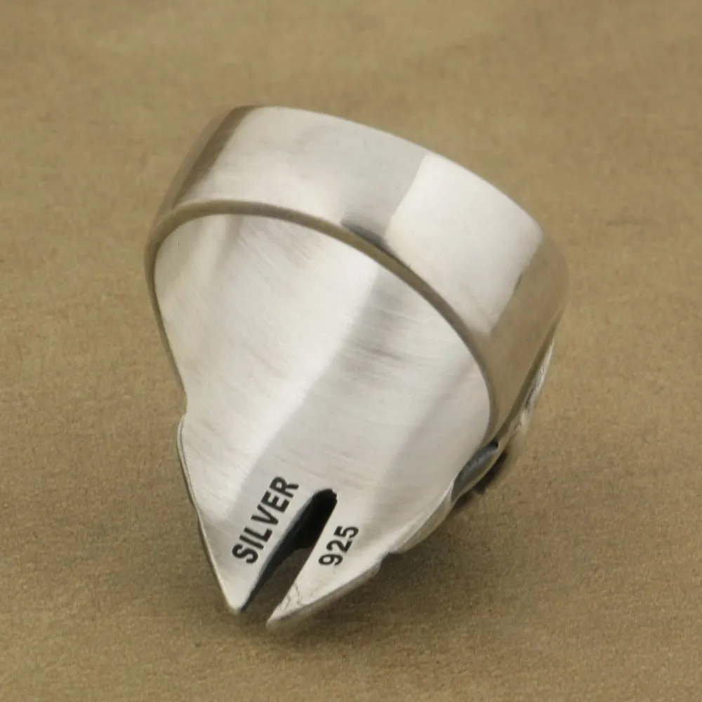 CZ Eyes 925 пробы серебряные всадники Apocaly кольцо Biker Punk Ювелирные изделия TA0X US Размер 7