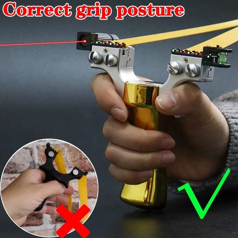 Лазерный прицел Рогатка для стрельбы на открытом воздухе Высокая точность