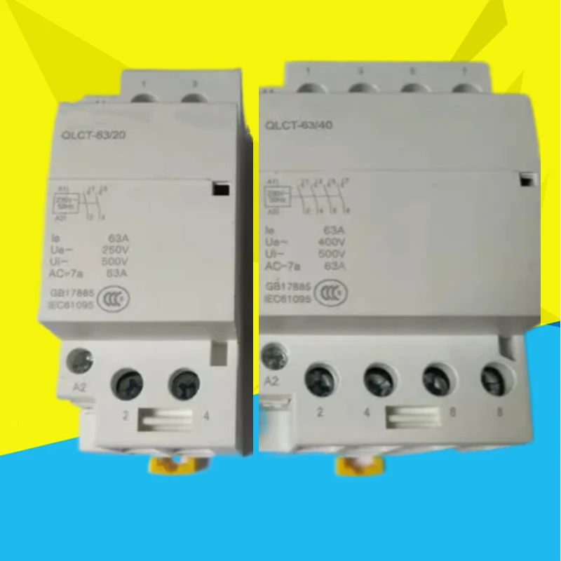 Модульный контактор переключатель переменного тока, 110 В, 220 В, 50/60 Гц Модульный контактор переключатель переменного тока, 110 В, 220 В, 50/60 Гц