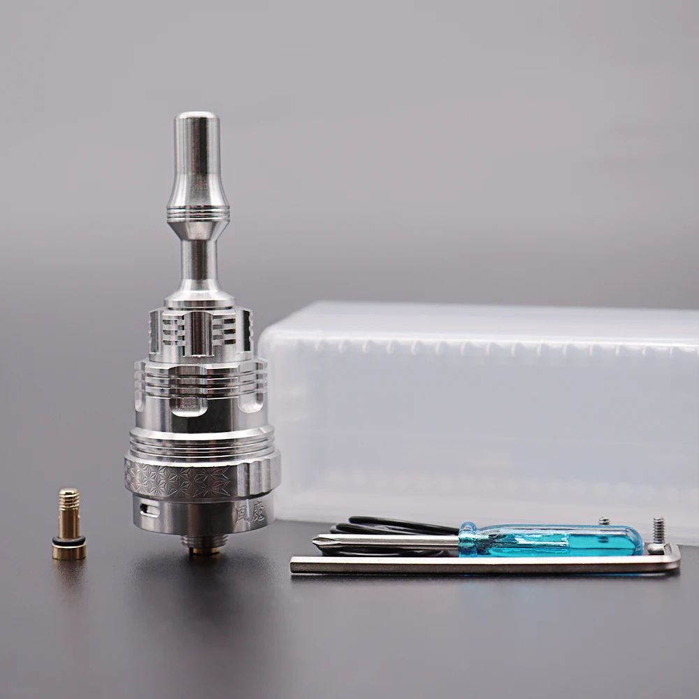 

New 415 Fu-Ma Style 415 fu ma rda single coils MTL 22mm RDA Atomizer with BF Pin Electronic Cigrette Vaporizer Rebuildable Tank