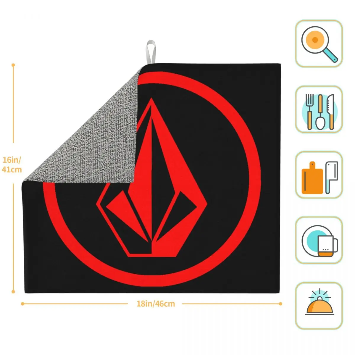 Volcoms коврик для сушки посуды из камня Быстросохнущий микрофибры доски спорта