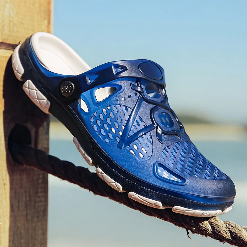 2022 New Summer Mens Sandals Flip Flops Slippers Men Beach Shoes Clogs Home Slippers Non-slip Outdoor Beach Sandals Men Slippers