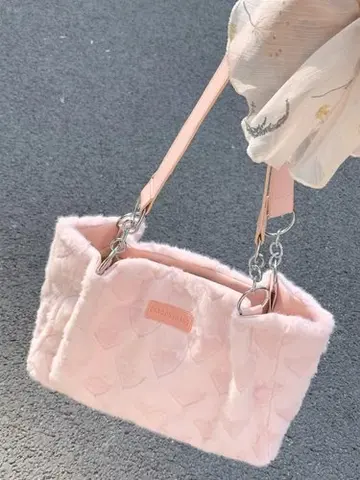Женская сумка-тоут из искусственного меха, с принтом сердечек