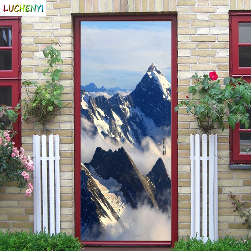 

Обои с голубым небом и облаками, украшение для дома