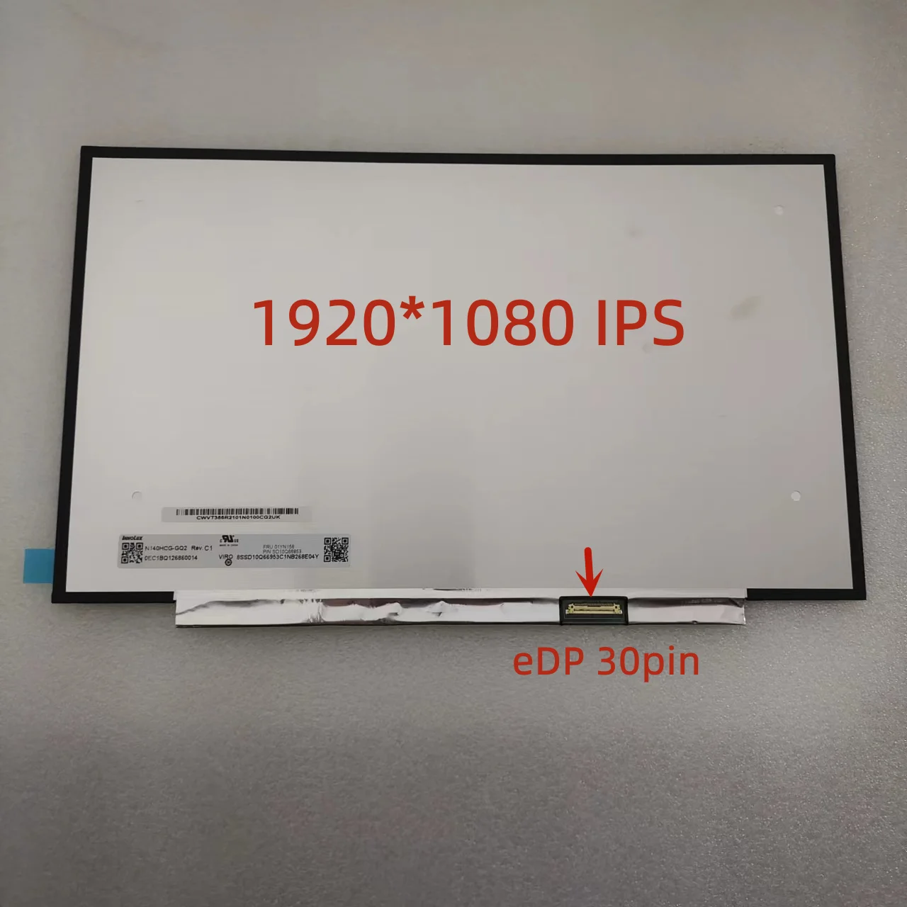 Экран для ноутбука Thinkpad T480 T490s X1 Carbon 7th 8th LCD N140HCG-GQ2 B140HAN05.7 NE140FHM-N61 Pantallas FHD IPS 01YN156