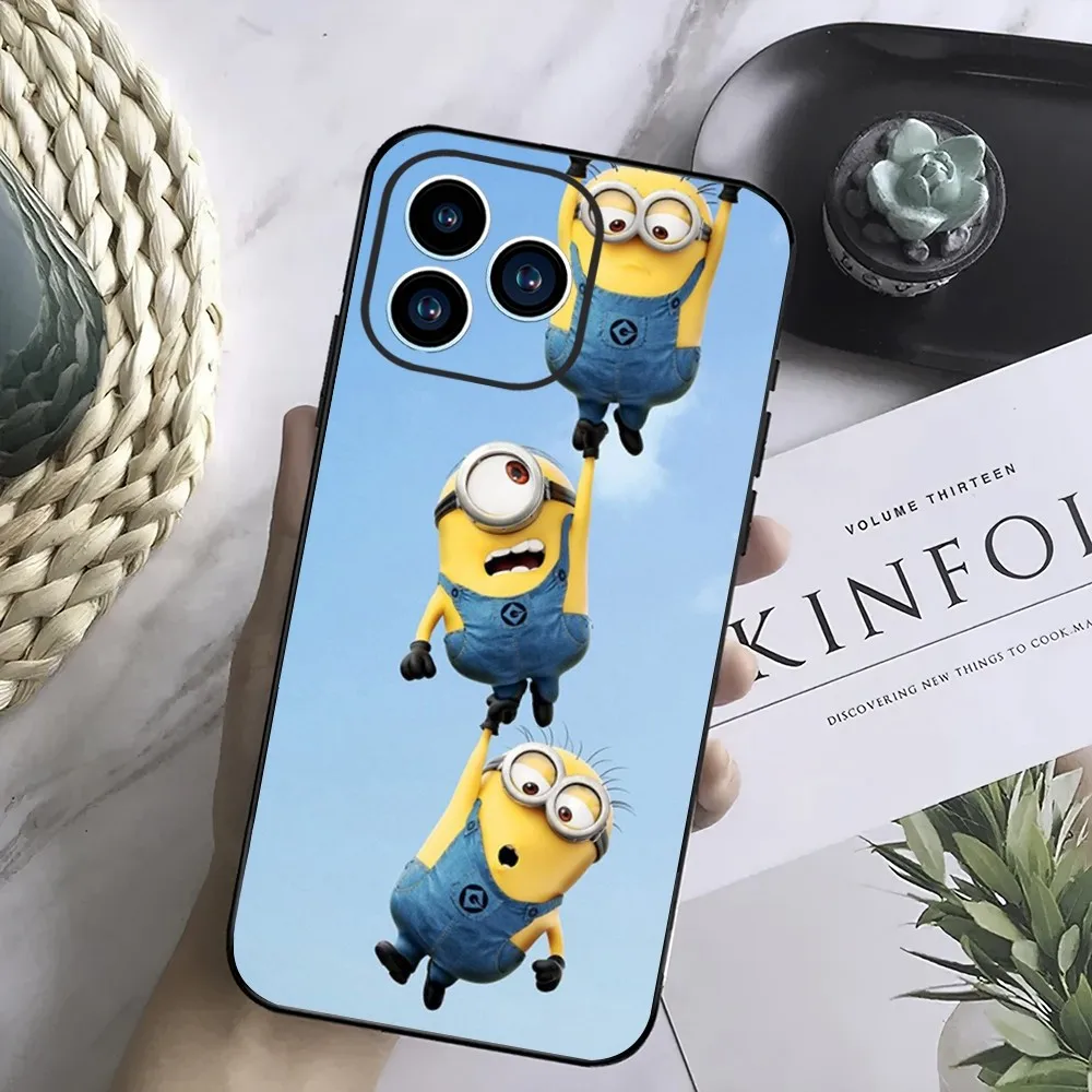 Милый чехол M-Minons для телефона Samsung Galaxy S24 S23 S22 S21 S20 FE S10 S9 S10E Plus ультралегкий черный