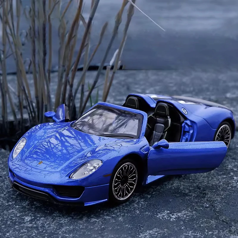 

1:32 Porsche 918 Spyder Supercar Alloy Car Diecasts & Toy Vehicles Car Model Miniature Scale Model Car Toy For Children