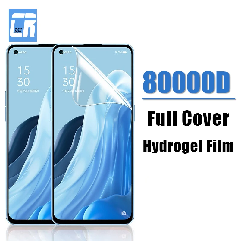 80000D Hydrogel Film for OPPO Find X5 Lite X5 Pro Screen Protector for OPPO Reno 7 6 5 Pro Plus K9s K9x A15 A16 A16S Not Glass