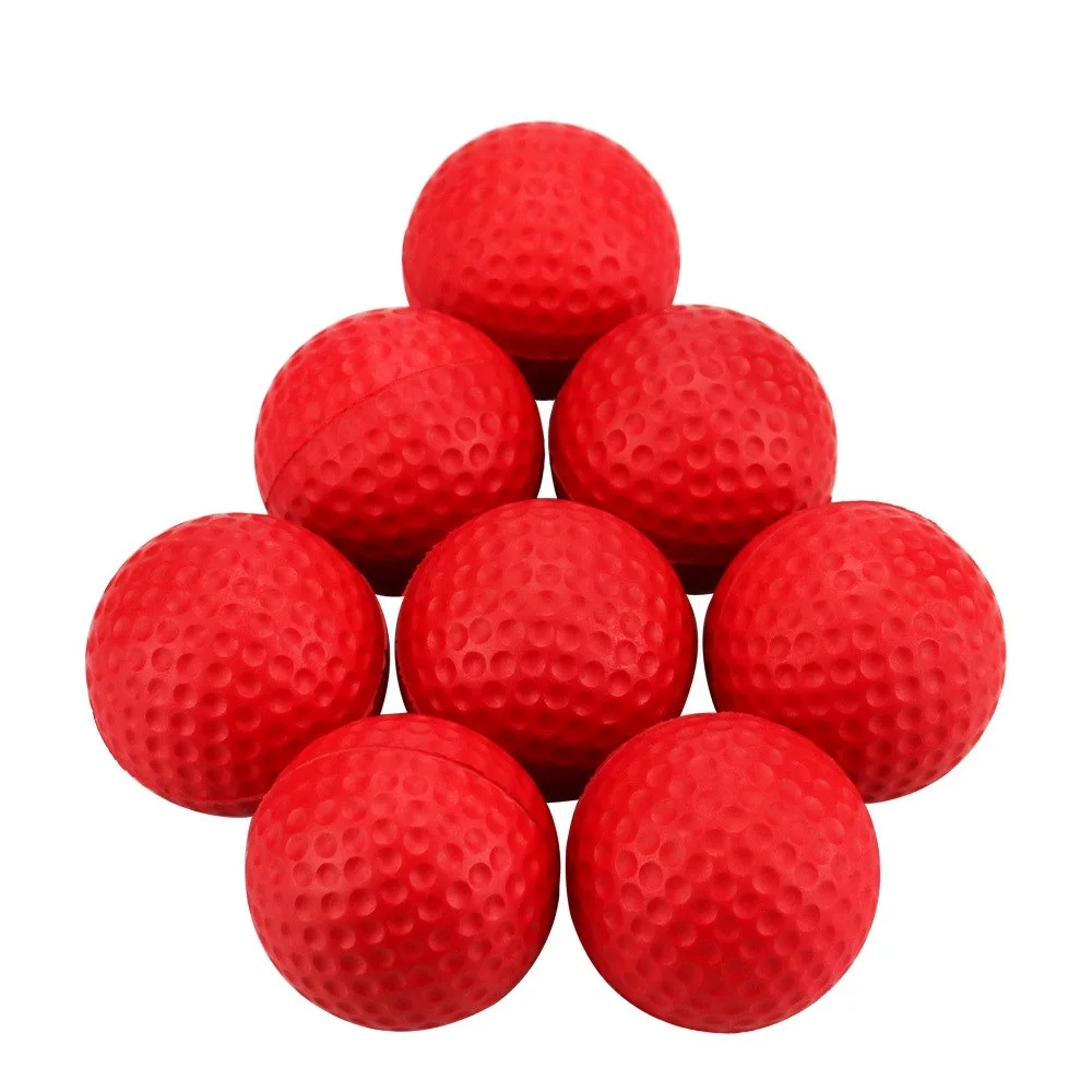 20 pcs/bag Bright Color Light Indoor Outdoor Training Practice Golf Sports Elastic PU Foam Balls dropship