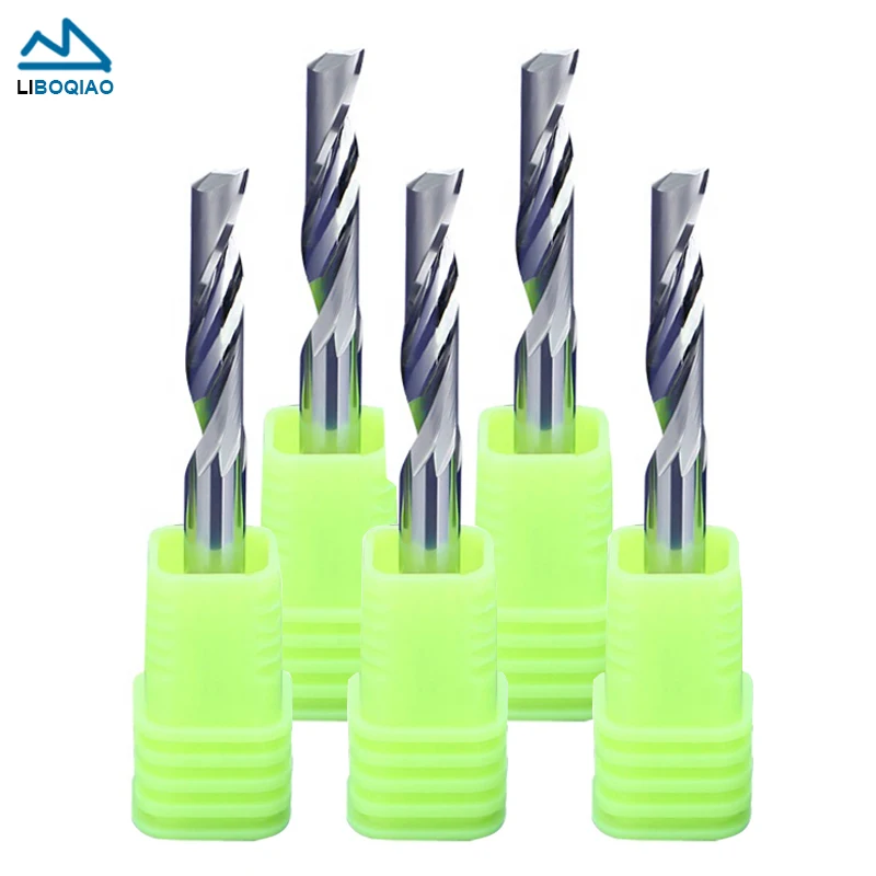 

10pcs 3.175/4/6/8/10/12mm End Mill for Aluminum Single Flute Tungsten Steel Milling Cutter for Aluminum alloy,Copper