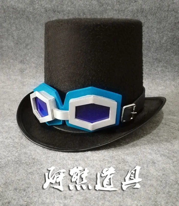 

Hot Anime One Piece Sabo Felt Cap Goggles Formal Hat Cosplay Prop For Halloween Christmas Party Masquerade Shows Accessory