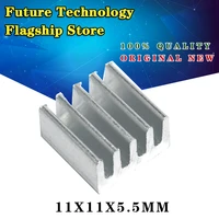 10pcs heat sink pure aluminum heat sink memory chip heat sink 11115 5mm silver white
