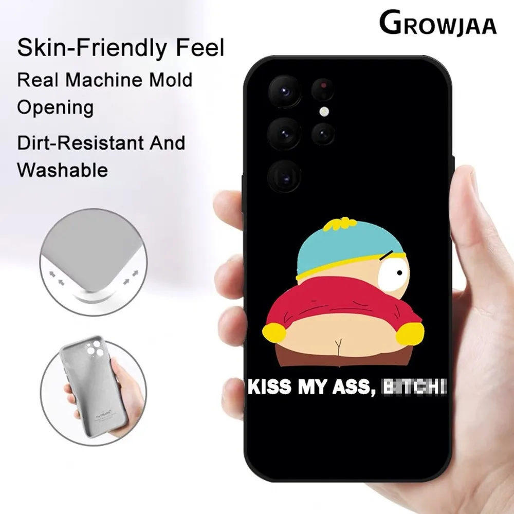 S-SouTHs P-Park Anime Cute Phone Case for Samsung Galaxy S24 Ultra S22 S23 S21 S20 5G Protective Silicone TPU Funda