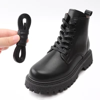 waterproof waxed shoelaces flat young men and women cotton shoe laces student casual canvas shoes black shoe lace 1 pair