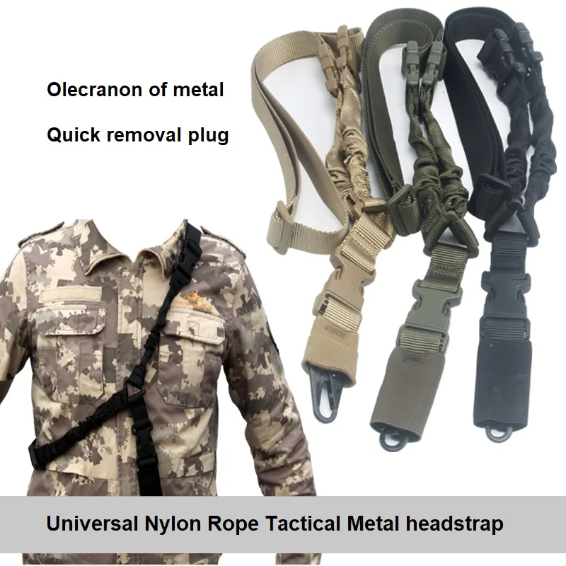 

Outdoor Multifunctional Single Point Metal Buckle Tactical Suspenders Military Quick Release Airsoft Accessories Equipment