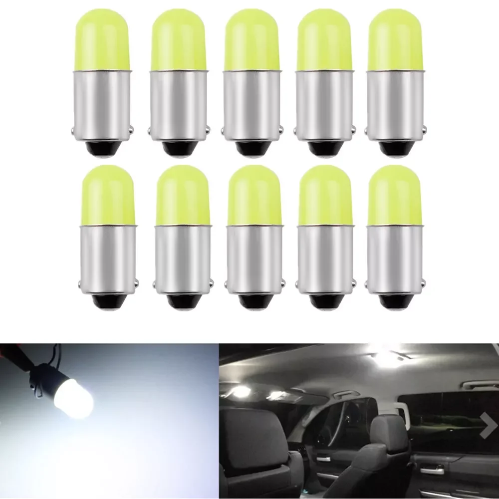 

BA9S Car LED T4W H6W T11 363 Round 3D COB Led Bulb Car Interior License Plate Light Marker Reading Door Auto Lamp DC 12V White