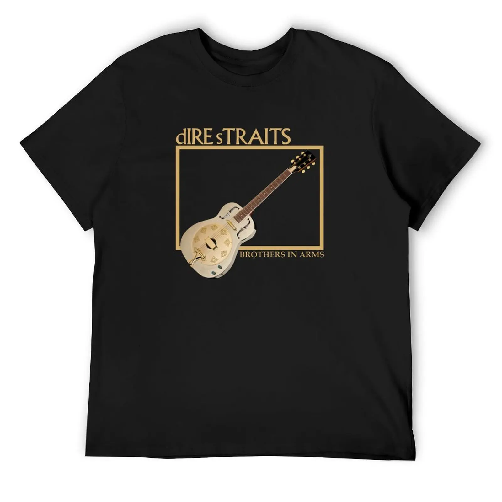 Футболка с гитарой Dire Straits футболки рисунком уличная одежда мужская футболка в