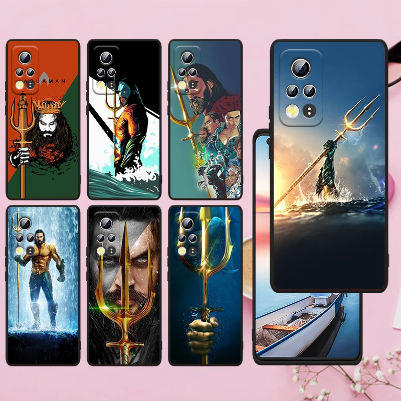 

Justice League Aquaman Hero Phone Case For Honor 70 60 SE 50 X8 X7 X30 X20 20 10 10X 10i 9C 9A 9X 8A 8X Pro Lite Black Funda