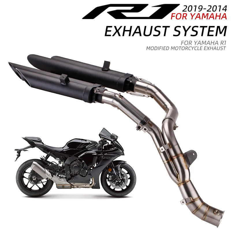 Motocross Full Exhaust System Muffler With Db Killer For Yamaha R1 2009 2010 2011 2012 2013 2014
