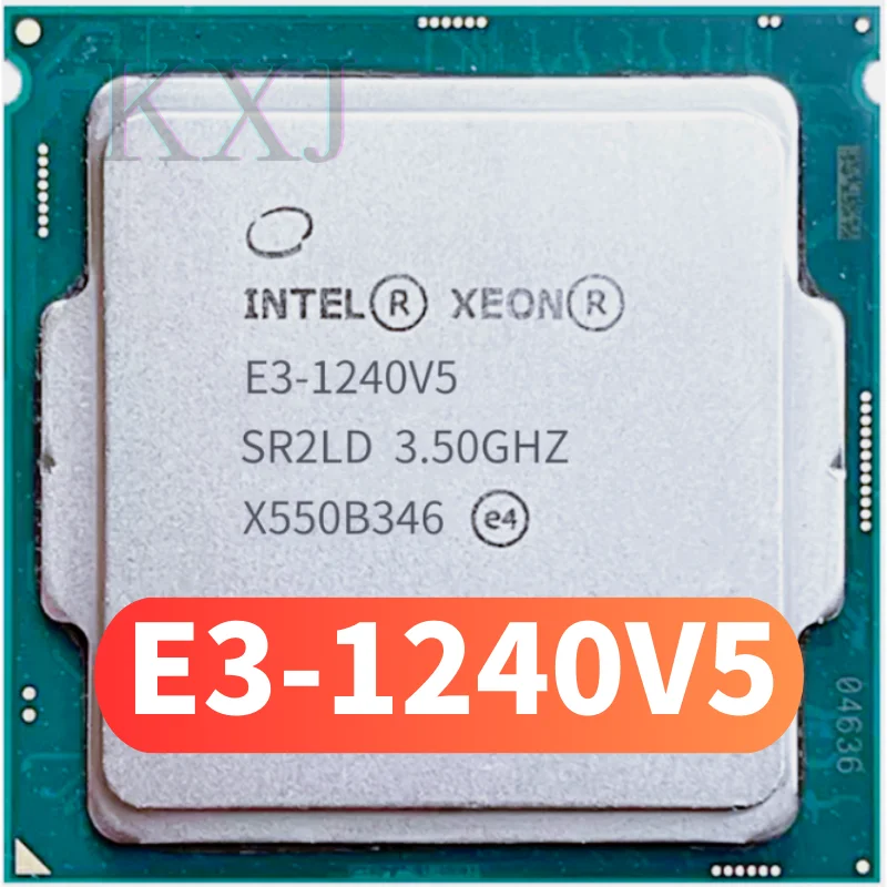

Used CPU Xeon E3-1240V5 Processor 3.50GHz 8M 80W Quad-Core E3 1240V5 Socket 1151 free shipping E3 1240 V5 E3-1240 V5
