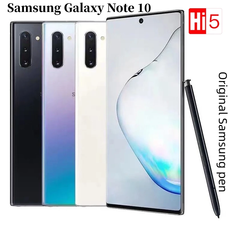 Оригинальный разблокированный телефон Samsung Galaxy Note 10 NOTE10, 6,3 дюйма, N970U1 N970F, Snapdragon 855, 8 ГБ ОЗУ, 256 Гб ПЗУ, Восьмиядерный процессор, note10